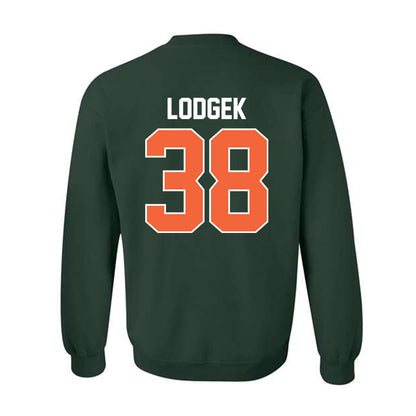 Miami - NCAA Baseball : Jake Lodgek - Sports Shersey Crewneck Sweatshirt-1