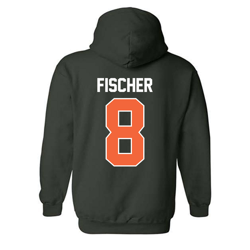 Miami - NCAA Baseball : Carson Fischer - Sports Shersey Hooded Sweatshirt-1