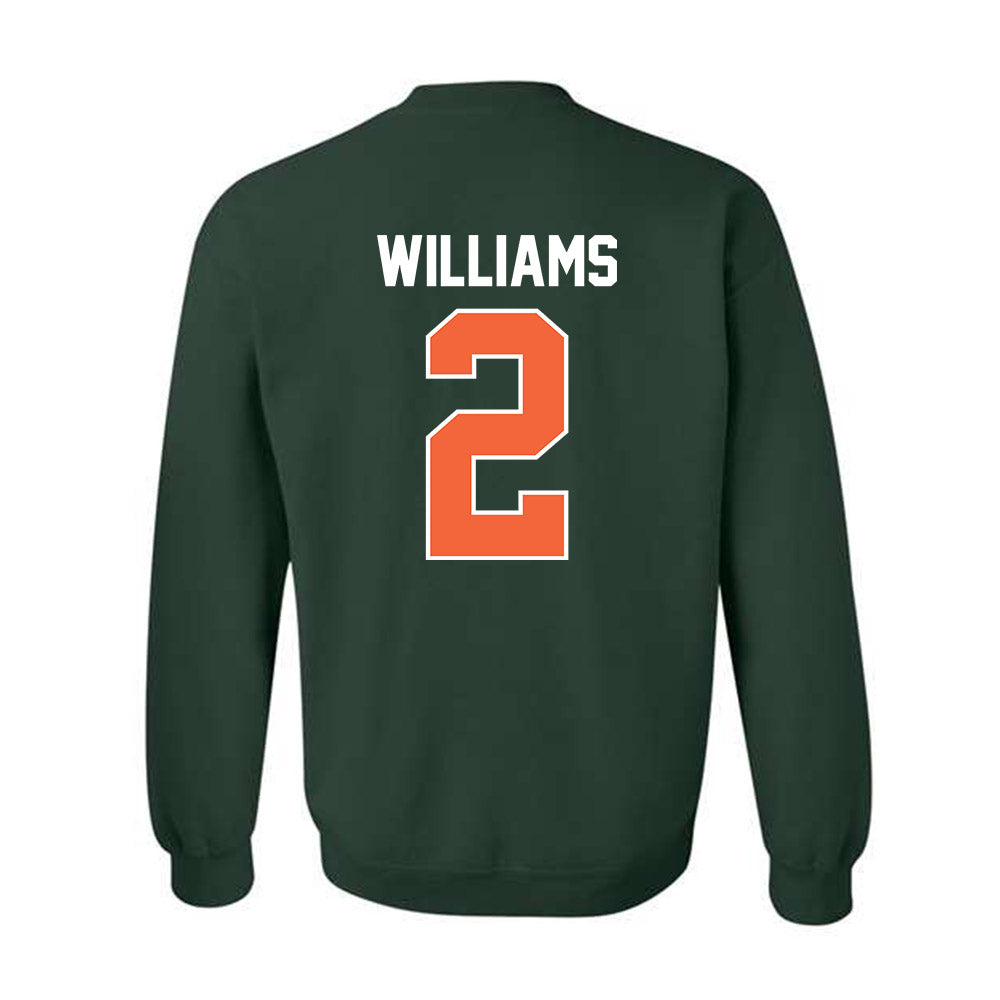 Miami - NCAA Baseball : Derek Williams - Sports Shersey Crewneck Sweatshirt-1