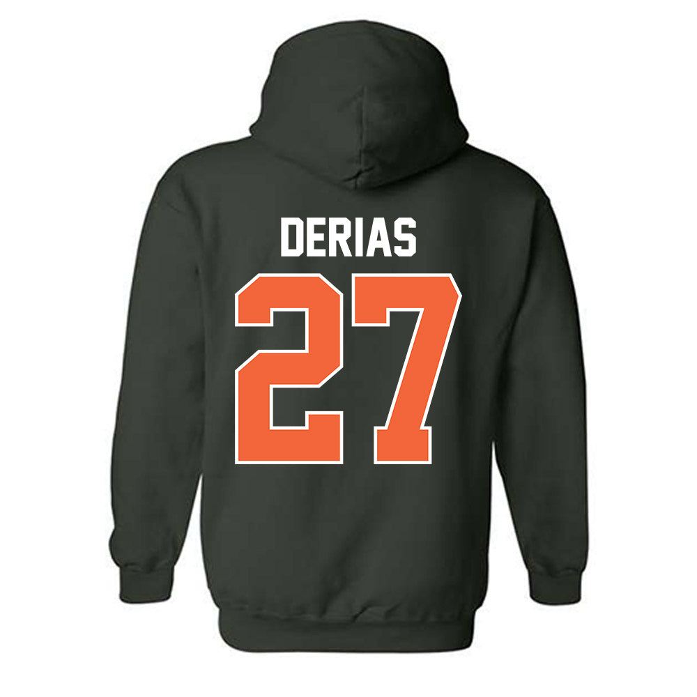 Miami - NCAA Baseball : Howard Tate DeRias - Sports Shersey Hooded Sweatshirt-1