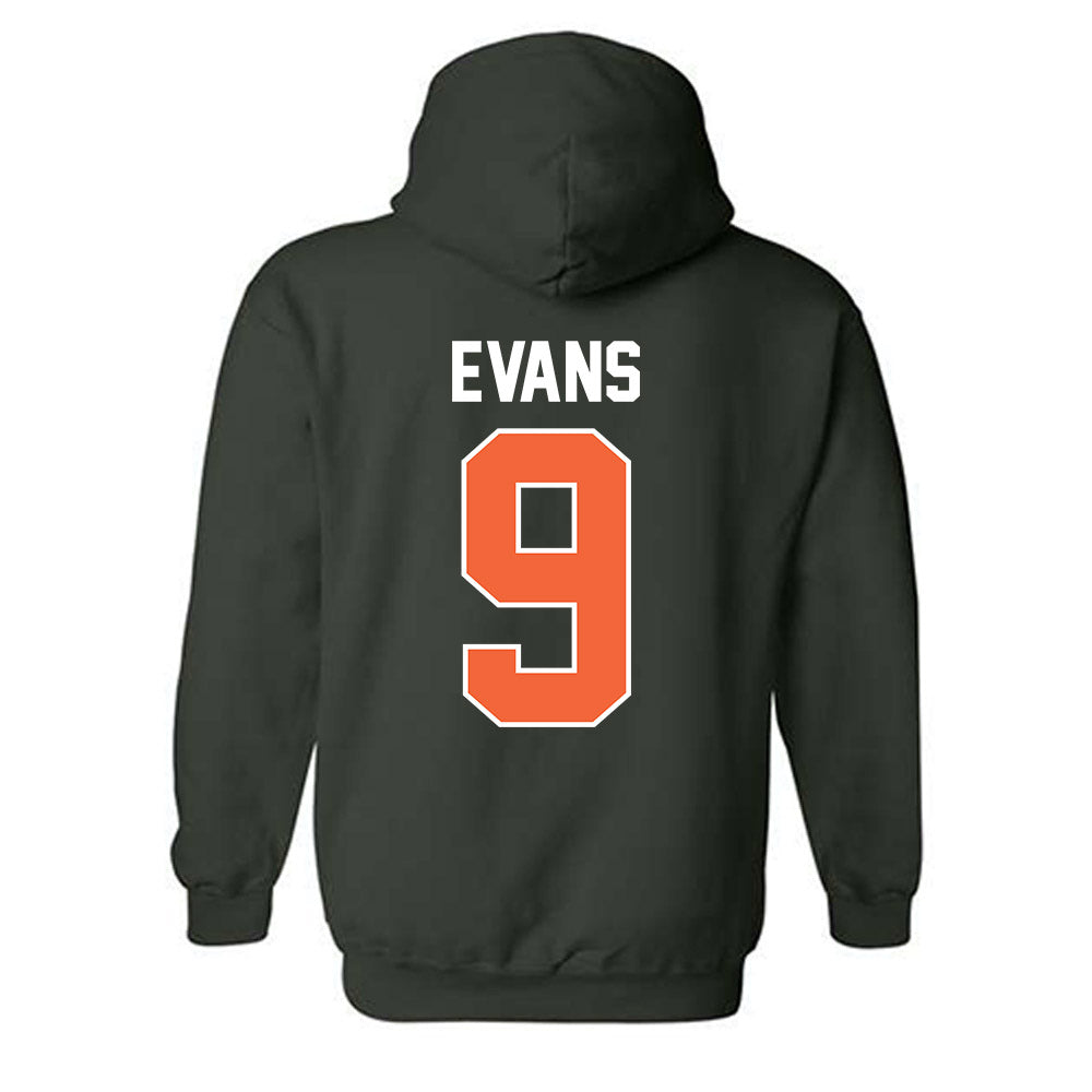 Miami - NCAA Baseball : Robert Evans - Sports Shersey Hooded Sweatshirt-1