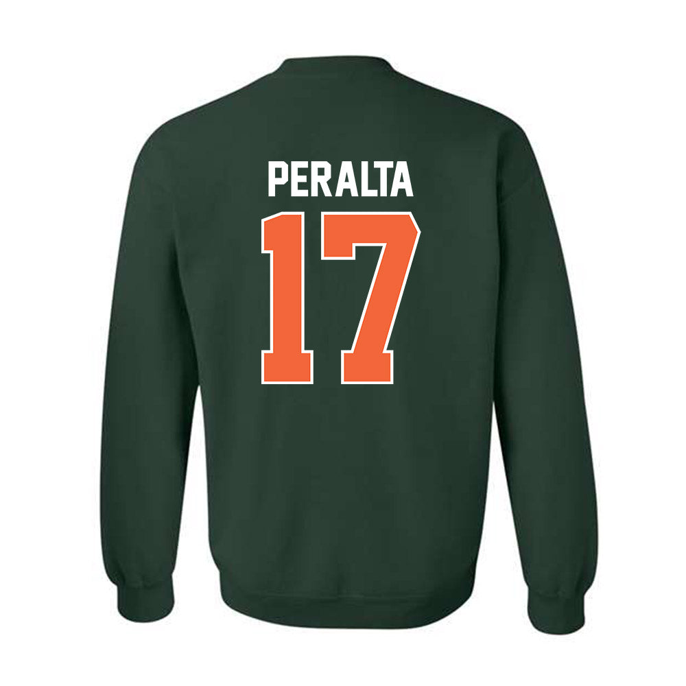 Miami - NCAA Baseball : Fabio Peralta - Sports Shersey Crewneck Sweatshirt-1