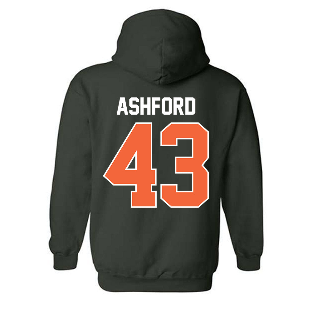 Miami - NCAA Baseball : Ryan Ashford - Sports Shersey Hooded Sweatshirt-1