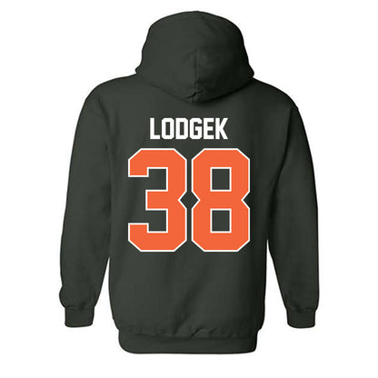 Miami - NCAA Baseball : Jake Lodgek - Sports Shersey Hooded Sweatshirt-1