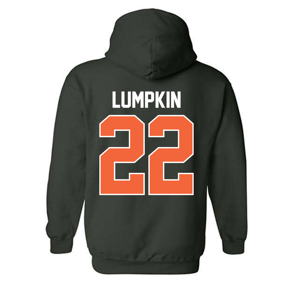 Miami - NCAA Baseball : Reese Lumpkin - Sports Shersey Hooded Sweatshirt-1