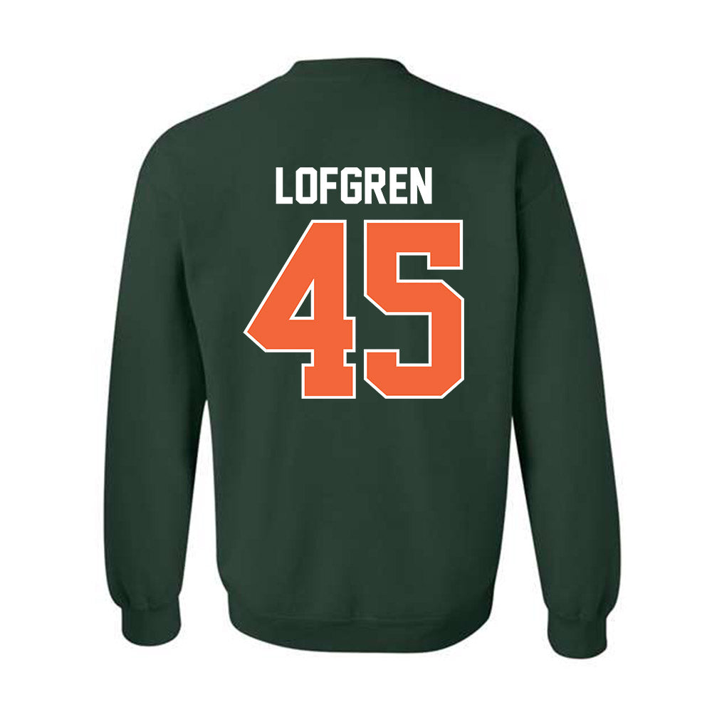 Miami - NCAA Baseball : Brixton Lofgren - Sports Shersey Crewneck Sweatshirt-1