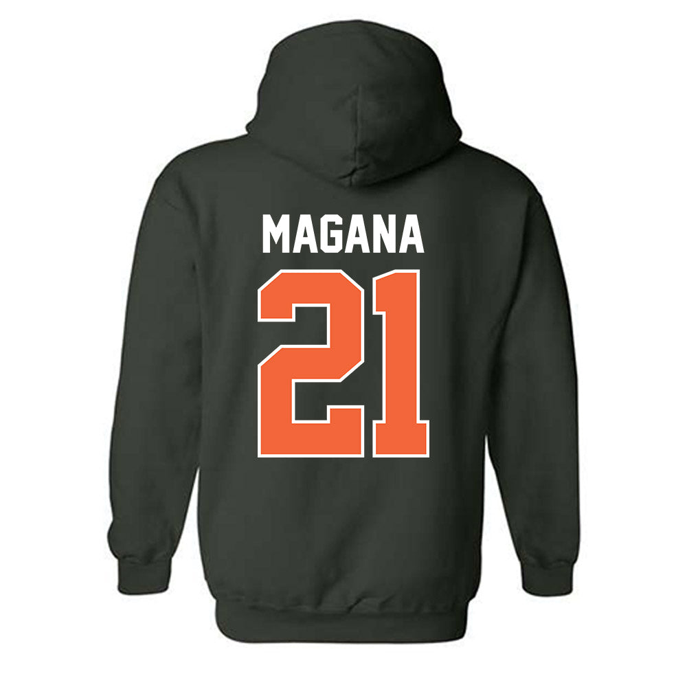 Miami - NCAA Baseball : Mario Magana - Sports Shersey Hooded Sweatshirt-1