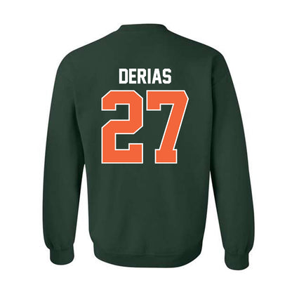 Miami - NCAA Baseball : Howard Tate DeRias - Sports Shersey Crewneck Sweatshirt-1