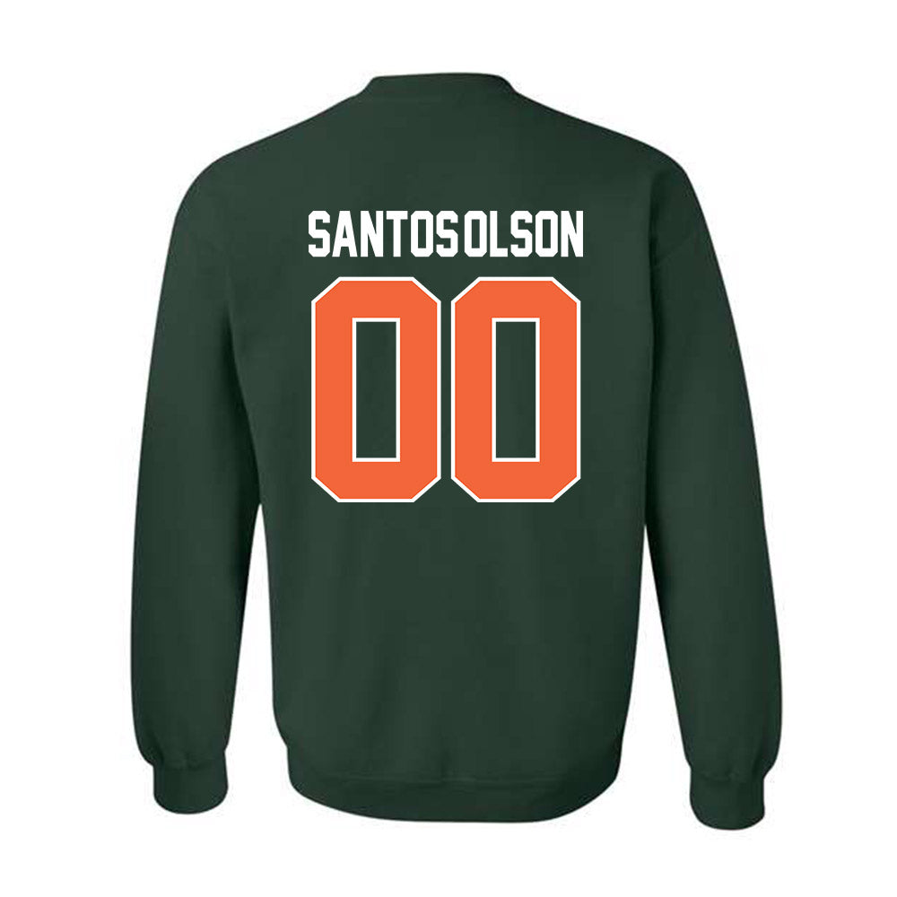 Miami - NCAA Baseball : Sebastian Santos-Olson - Sports Shersey Crewneck Sweatshirt-1