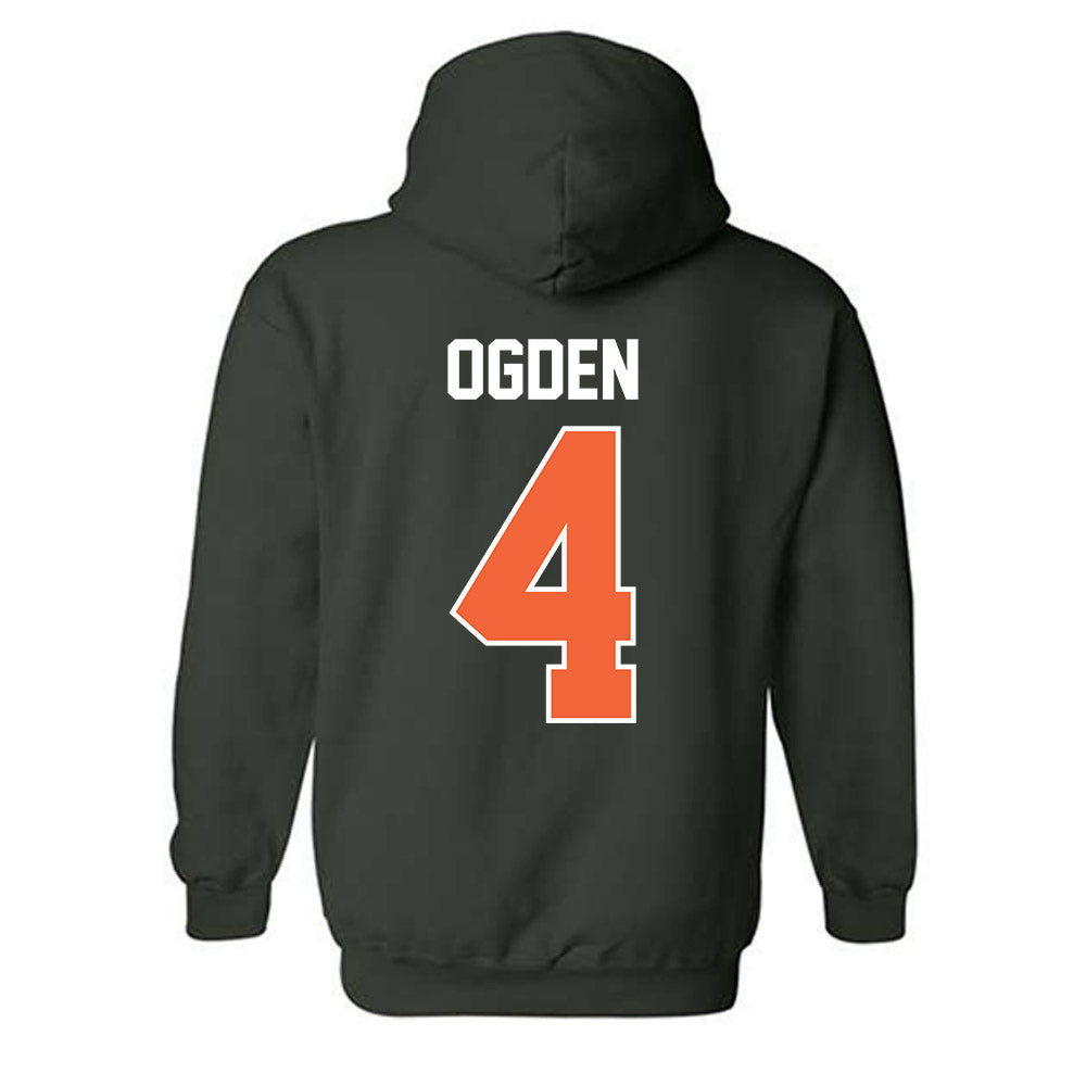 Miami - NCAA Baseball : Jake Ogden - Sports Shersey Hooded Sweatshirt-1