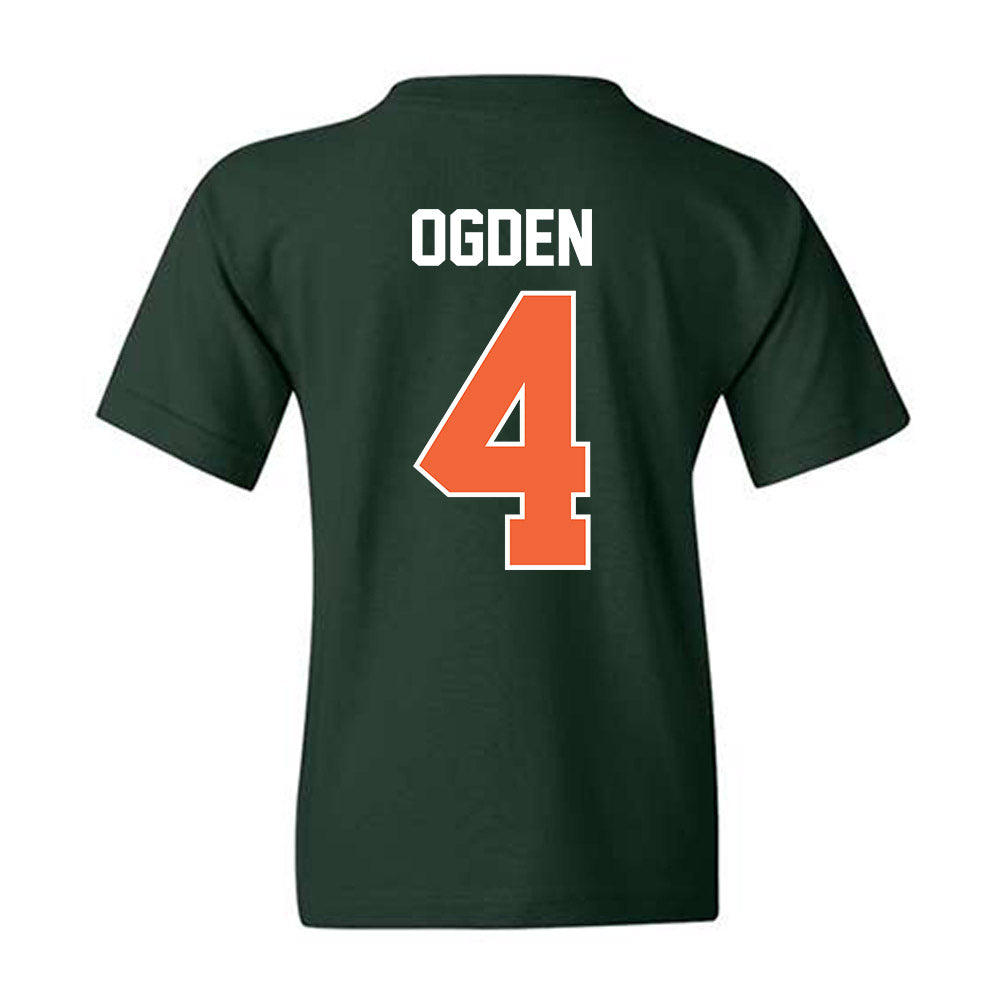 Miami - NCAA Baseball : Jake Ogden - Sports Shersey Youth T-Shirt-1