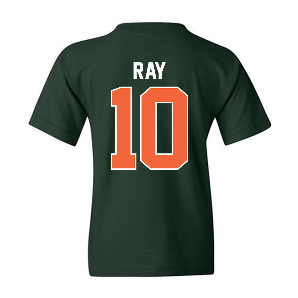 Miami - NCAA Baseball : Aidan Ray - Sports Shersey Youth T-Shirt-1