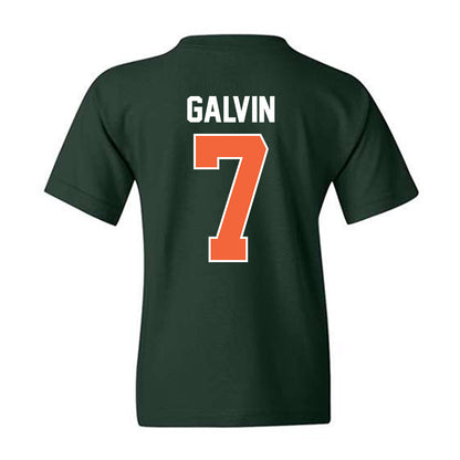 Miami - NCAA Baseball : Max Galvin - Sports Shersey Youth T-Shirt-1