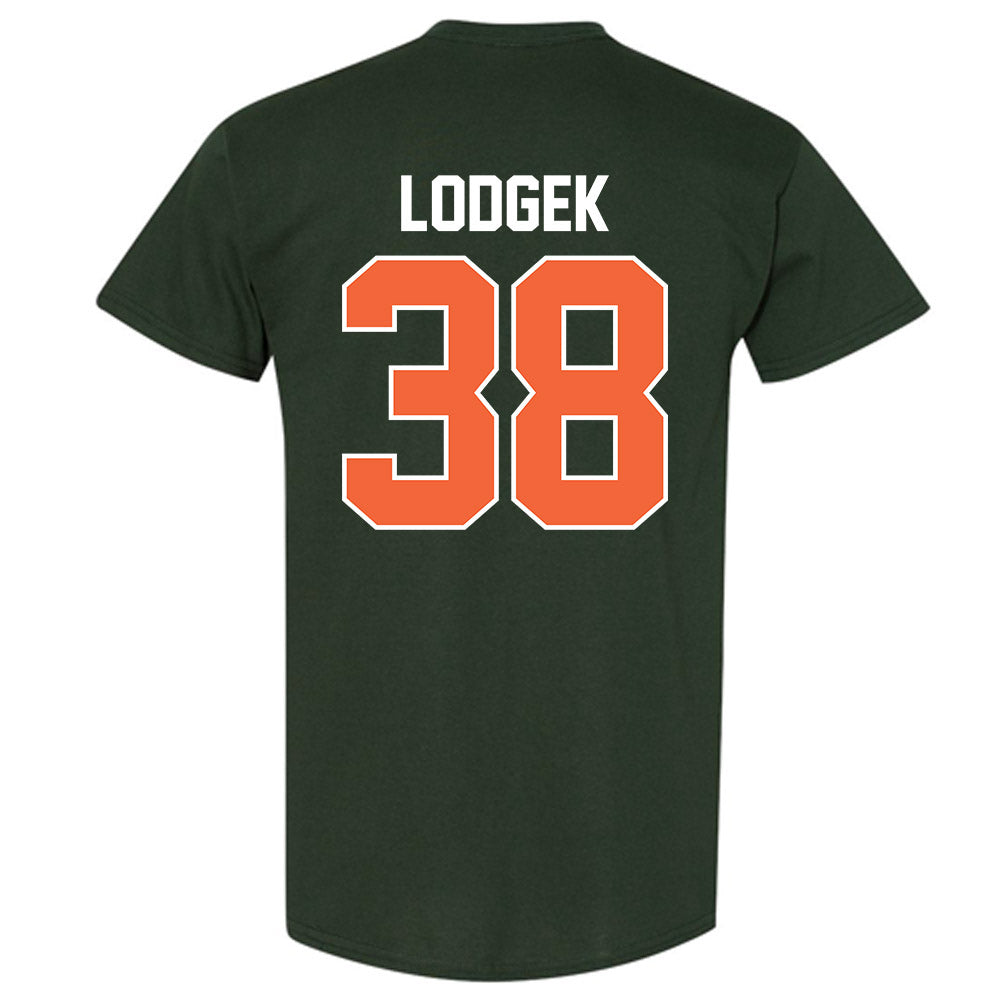 Miami - NCAA Baseball : Jake Lodgek - Sports Shersey T-Shirt-1
