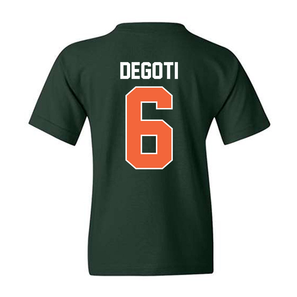 Miami - NCAA Baseball : Brandon DeGoti - Sports Shersey Youth T-Shirt-1