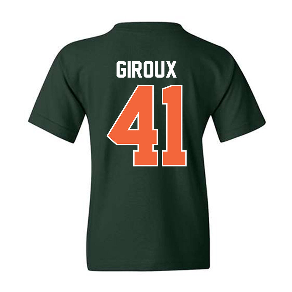 Miami - NCAA Baseball : Alexander Giroux - Sports Shersey Youth T-Shirt-1