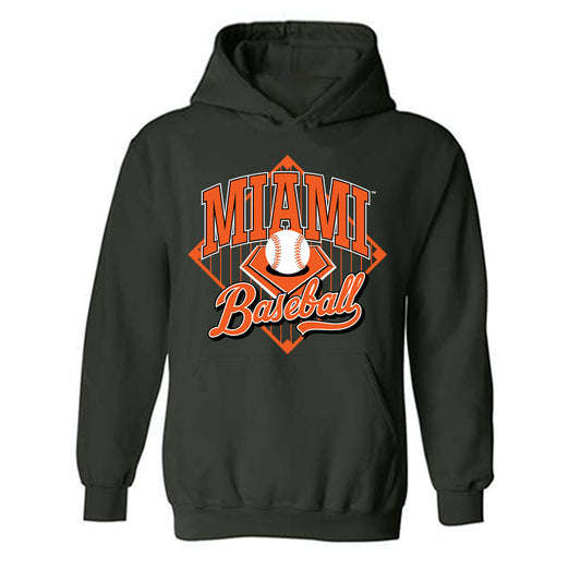 Miami - NCAA Baseball : Howard Tate DeRias - Sports Shersey Hooded Sweatshirt-0