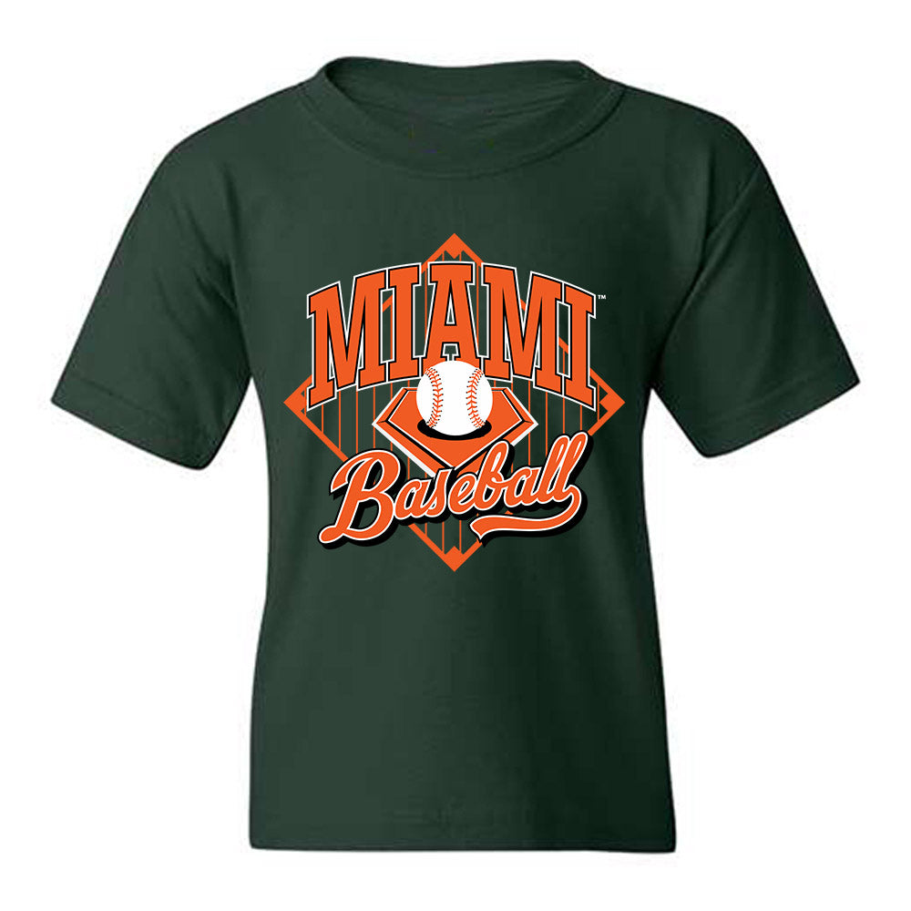 Miami - NCAA Baseball : Rob Evans - Sports Shersey Youth T-Shirt-0
