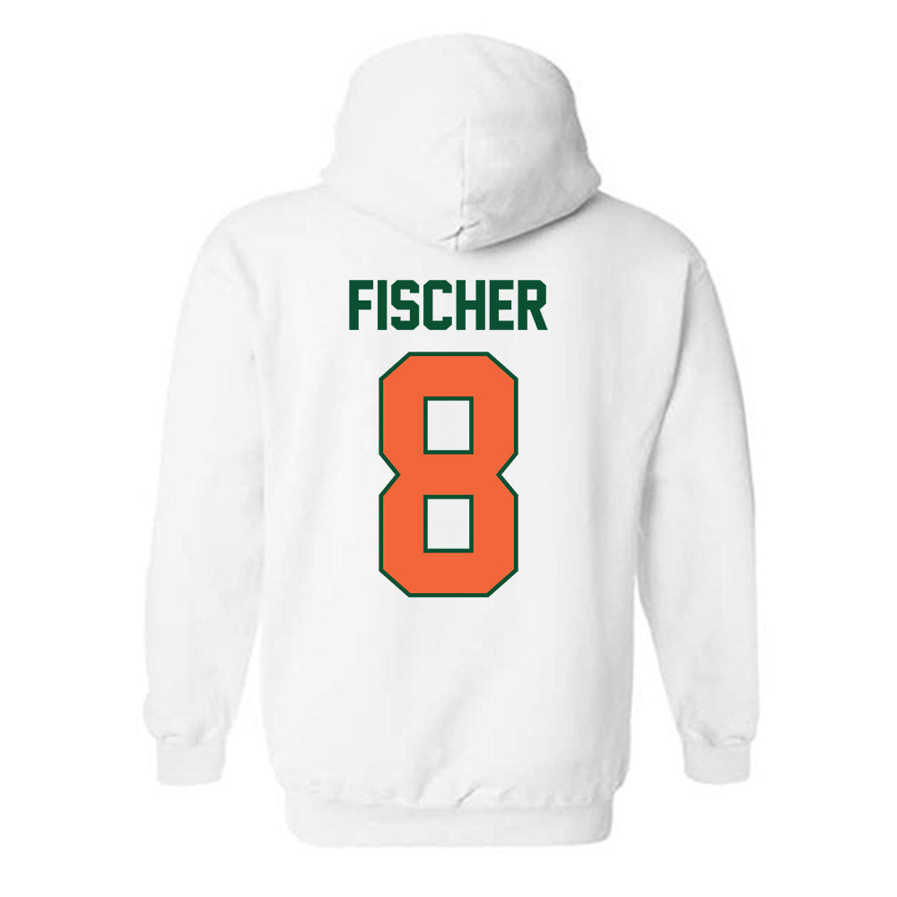 Miami - NCAA Baseball : Carson Fischer - Sports Shersey Hooded Sweatshirt-1