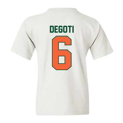 Miami - NCAA Baseball : Brandon DeGoti - Sports Shersey Youth T-Shirt-1
