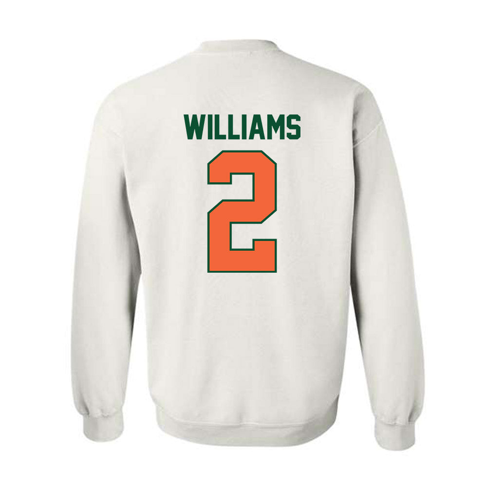 Miami - NCAA Baseball : Derek Williams - Sports Shersey Crewneck Sweatshirt-1