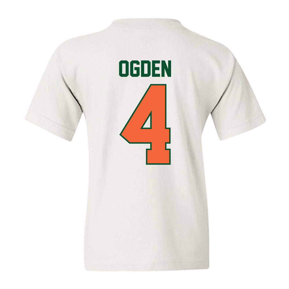 Miami - NCAA Baseball : Jake Ogden - Sports Shersey Youth T-Shirt-1