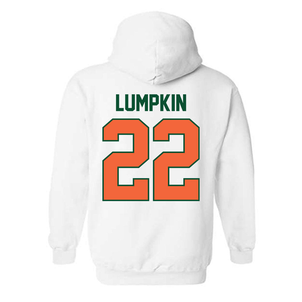 Miami - NCAA Baseball : Reese Lumpkin - Sports Shersey Hooded Sweatshirt-1