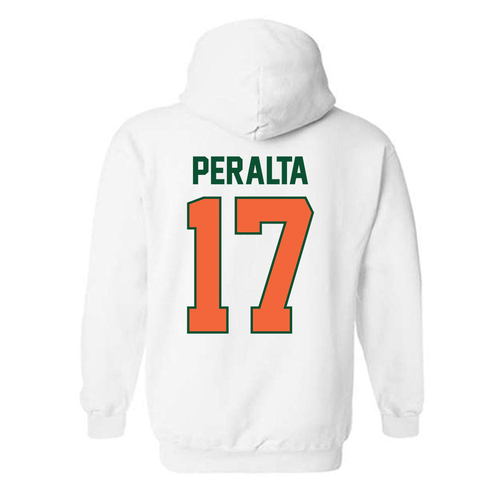Miami - NCAA Baseball : Fabio Peralta - Sports Shersey Hooded Sweatshirt-1