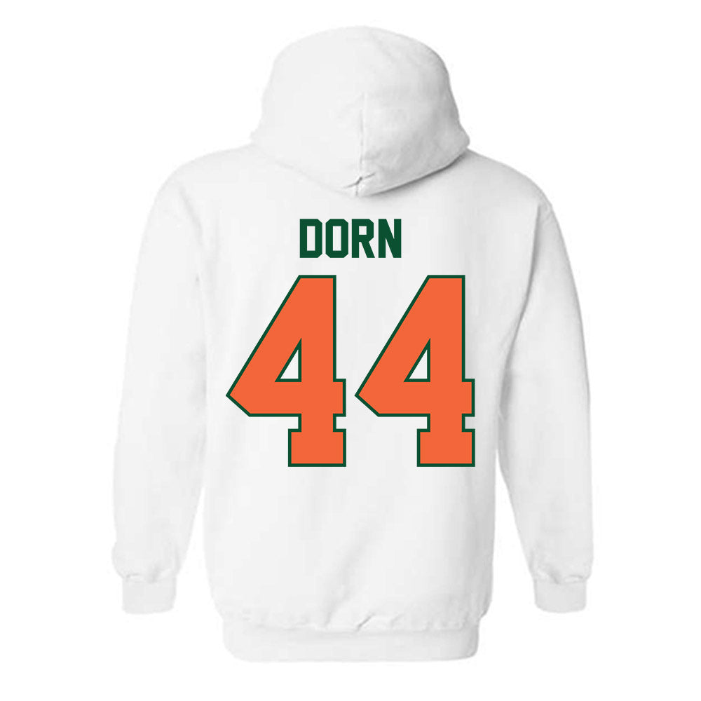 Miami - NCAA Baseball : Jake Dorn - Sports Shersey Hooded Sweatshirt-1