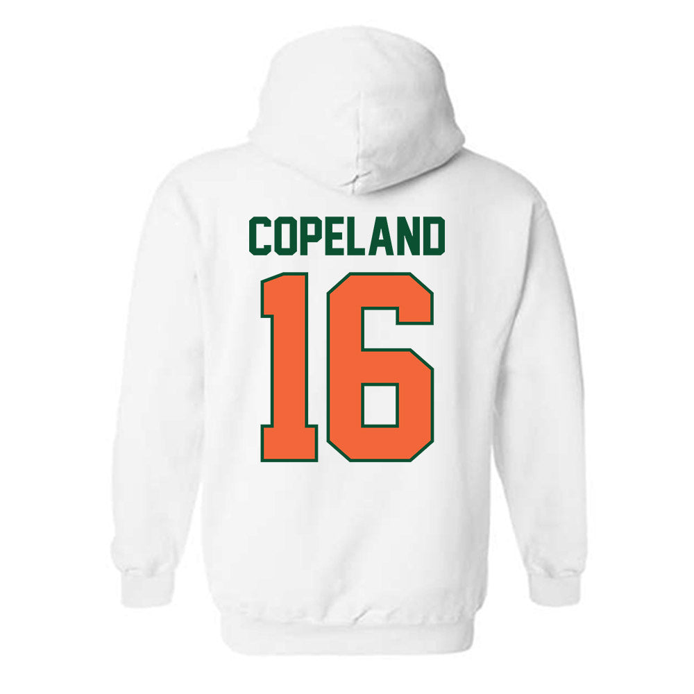 Miami - NCAA Baseball : Cian Copeland - Sports Shersey Hooded Sweatshirt-1