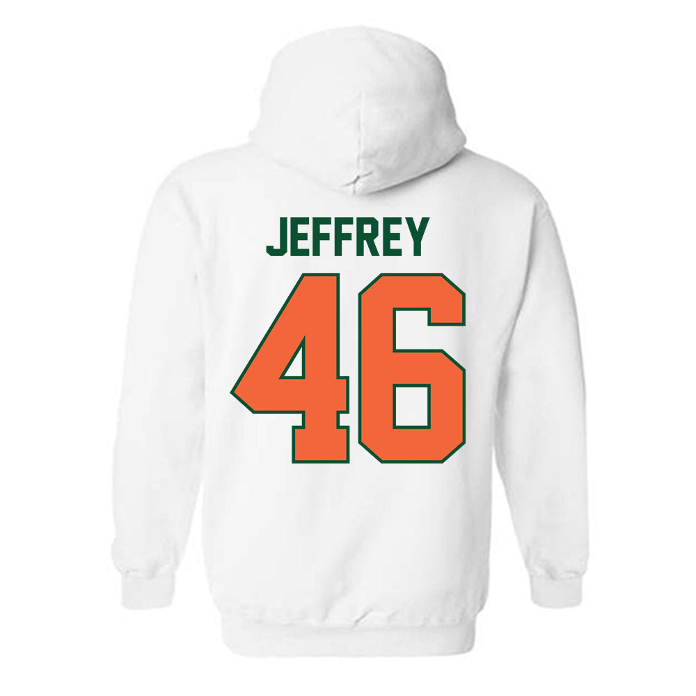 Miami - NCAA Baseball : Donavan Jeffrey - Sports Shersey Hooded Sweatshirt-1