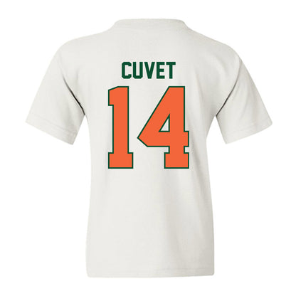 Miami - NCAA Baseball : Daniel Cuvet - Sports Shersey Youth T-Shirt-1