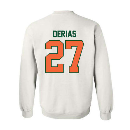 Miami - NCAA Baseball : Howard Tate DeRias - Sports Shersey Crewneck Sweatshirt-1