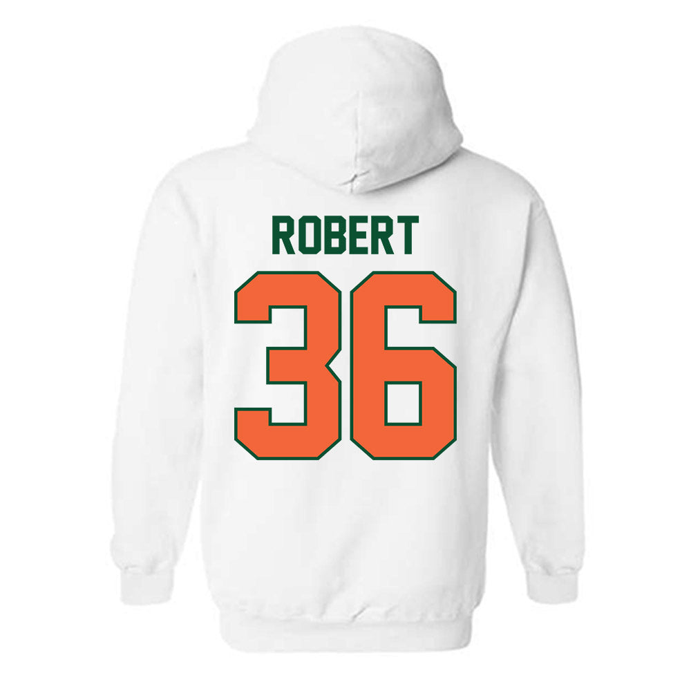 Miami - NCAA Baseball : Nick Robert - Sports Shersey Hooded Sweatshirt-1