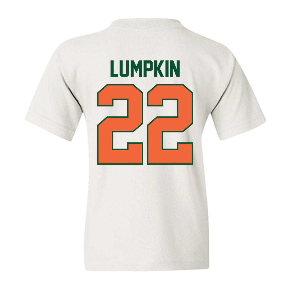 Miami - NCAA Baseball : Reese Lumpkin - Sports Shersey Youth T-Shirt-1