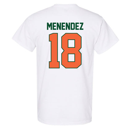 Miami - NCAA Baseball : Frank Menendez - Sports Shersey T-Shirt-1