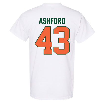 Miami - NCAA Baseball : Ryan Ashford - Sports Shersey T-Shirt-1