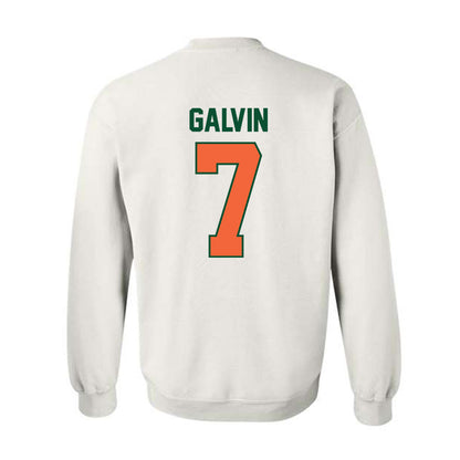 Miami - NCAA Baseball : Max Galvin - Sports Shersey Crewneck Sweatshirt-1