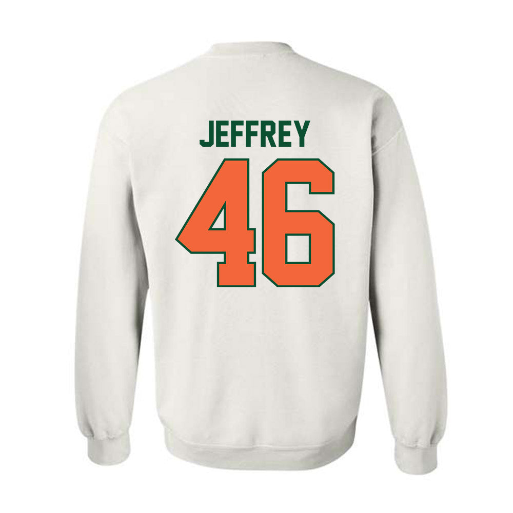 Miami - NCAA Baseball : Donavan Jeffrey - Sports Shersey Crewneck Sweatshirt-1