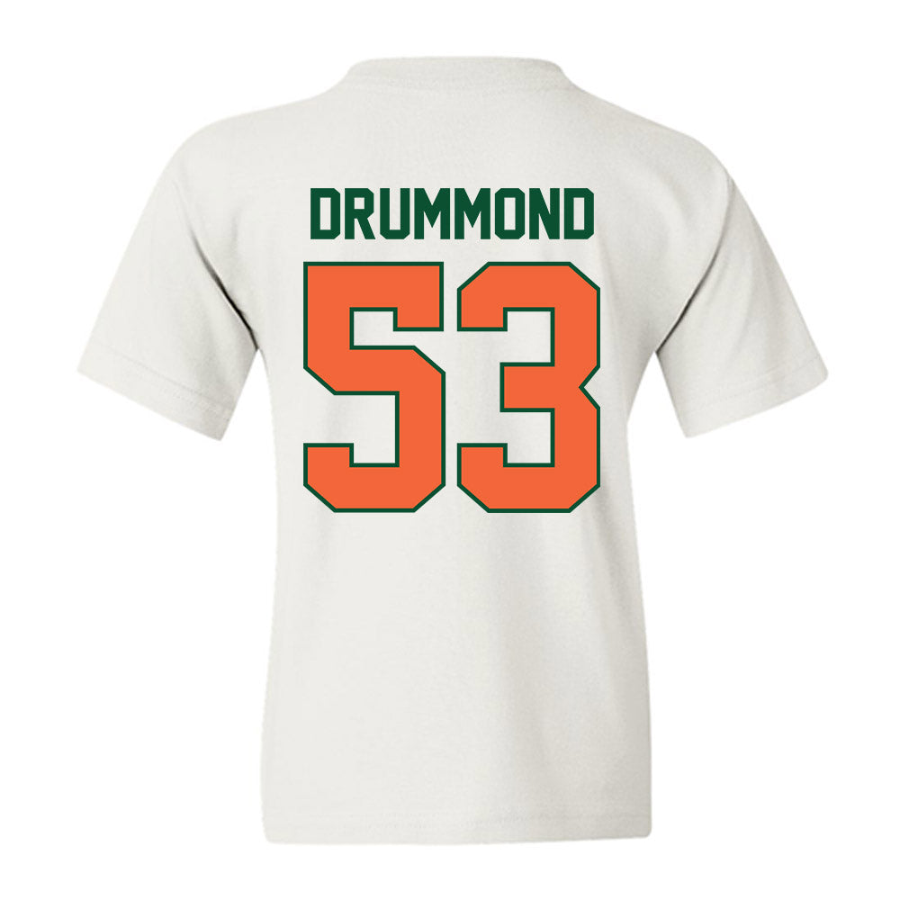 Miami - NCAA Baseball : Lj Drummond - Sports Shersey Youth T-Shirt-1