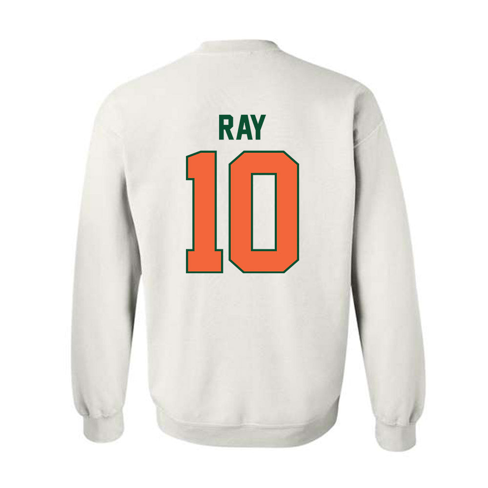 Miami - NCAA Baseball : Aidan Ray - Sports Shersey Crewneck Sweatshirt-1