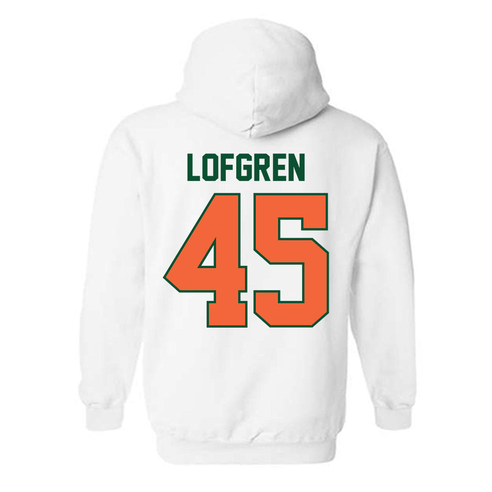 Miami - NCAA Baseball : Brixton Lofgren - Sports Shersey Hooded Sweatshirt-1