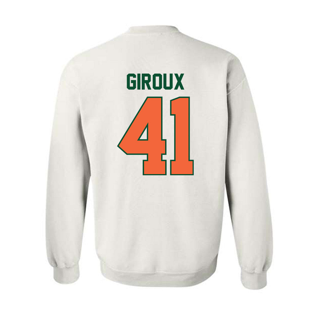 Miami - NCAA Baseball : Alexander Giroux - Sports Shersey Crewneck Sweatshirt-1