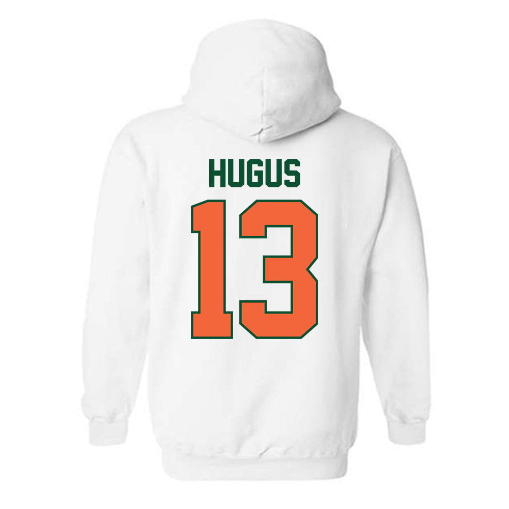 Miami - NCAA Baseball : Griffin Hugus - Sports Shersey Hooded Sweatshirt-1