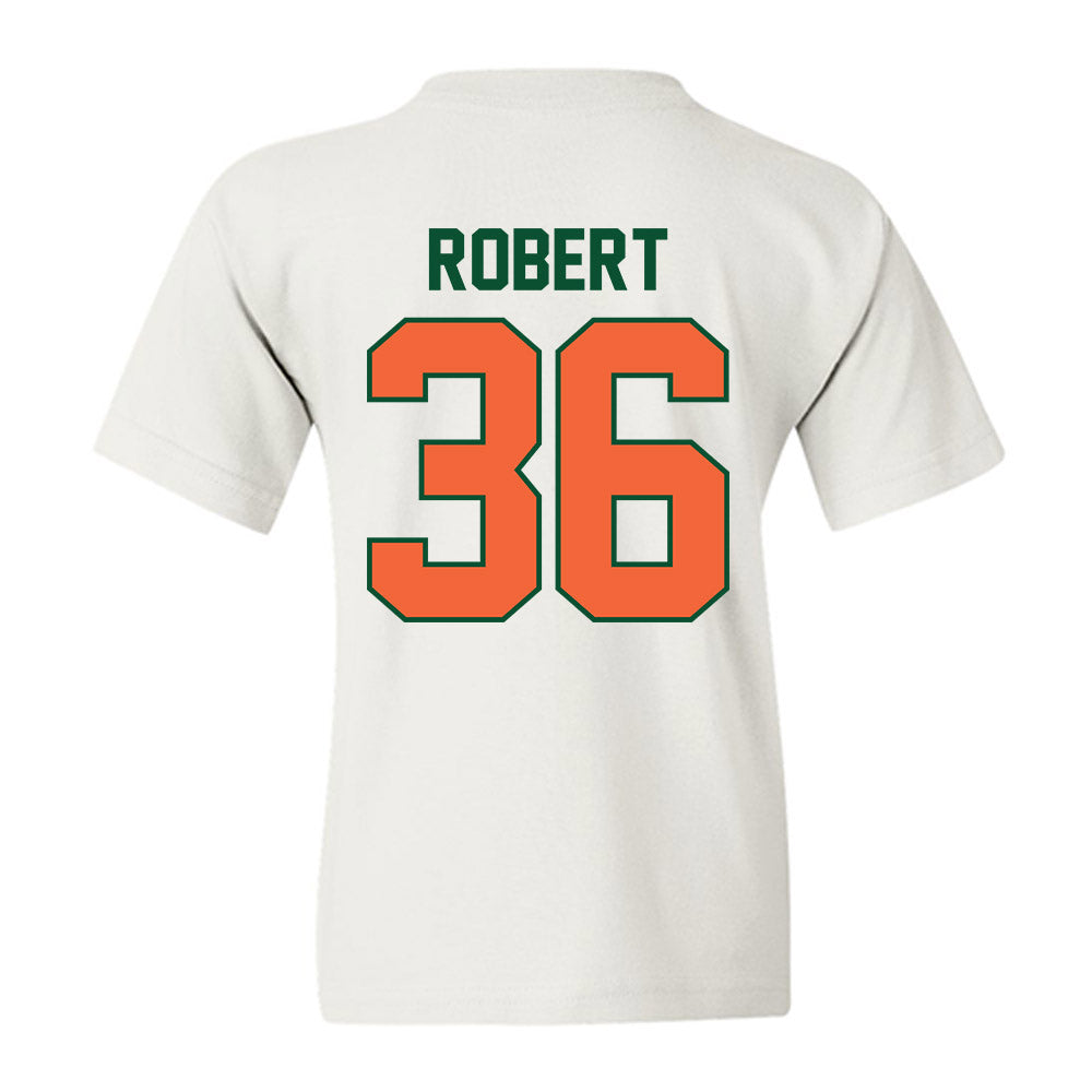 Miami - NCAA Baseball : Nick Robert - Sports Shersey Youth T-Shirt-1