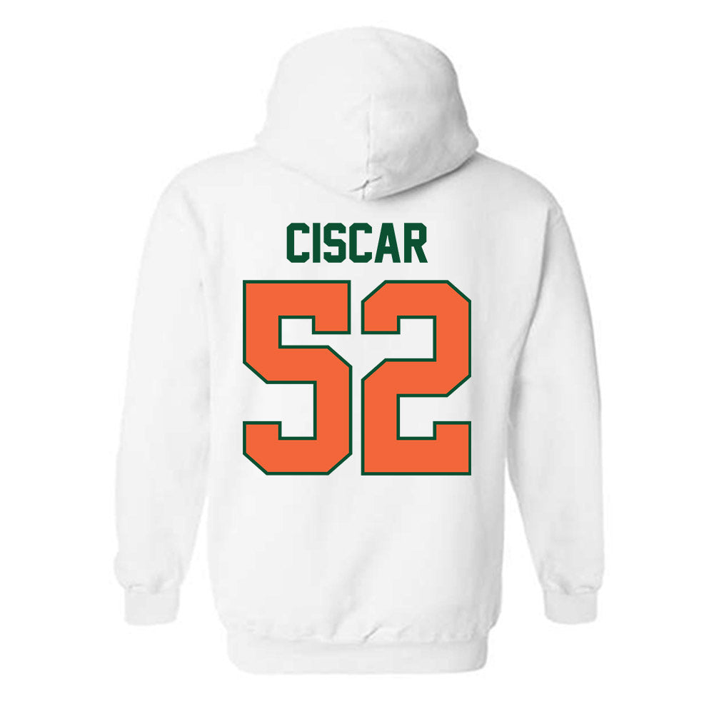 Miami - NCAA Baseball : Anthony Ciscar - Sports Shersey Hooded Sweatshirt-1