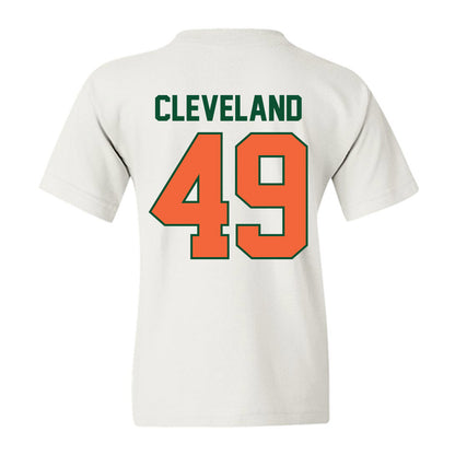 Miami - NCAA Baseball : Jackson Cleveland - Sports Shersey Youth T-Shirt-1