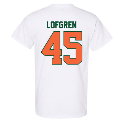 Miami - NCAA Baseball : Brixton Lofgren - Sports Shersey T-Shirt-1