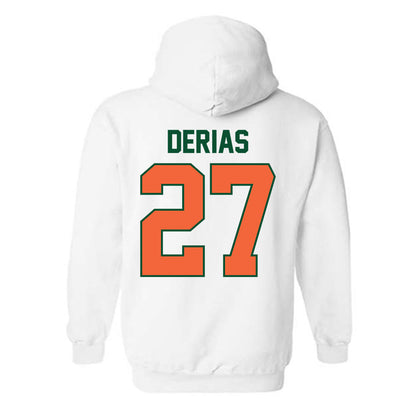 Miami - NCAA Baseball : Howard Tate DeRias - Sports Shersey Hooded Sweatshirt-1