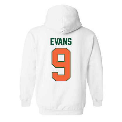 Miami - NCAA Baseball : Rob Evans - Sports Shersey Hooded Sweatshirt-1